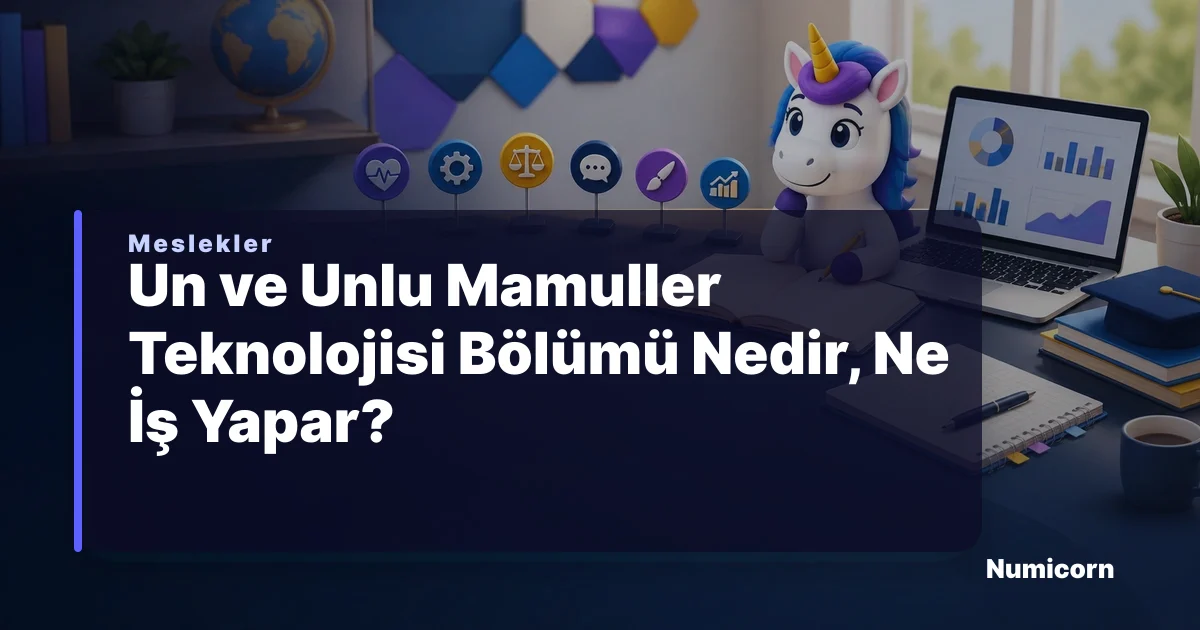 Un ve Unlu Mamuller Teknolojisi bölümü ve meslek rehberi