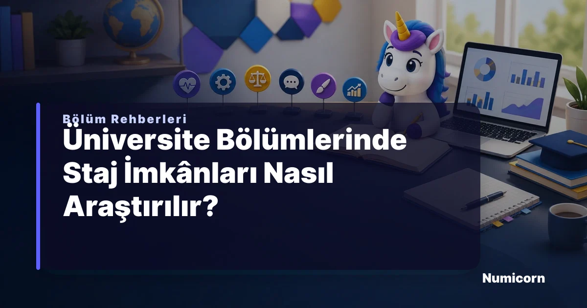 Üniversite bölümlerinde staj imkanları araştırma rehberi