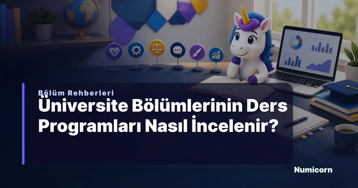Üniversite bölümlerinin ders programlarını inceleme rehberi