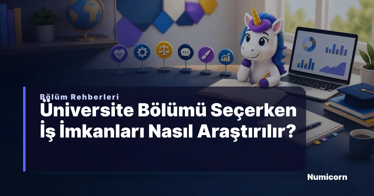 Üniversite bölümü seçerken iş imkanları araştırma rehberi görseli