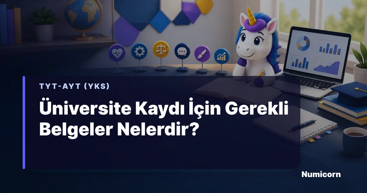 Üniversite kaydı için gerekli belgeler ve e-kayıt kontrol listesi