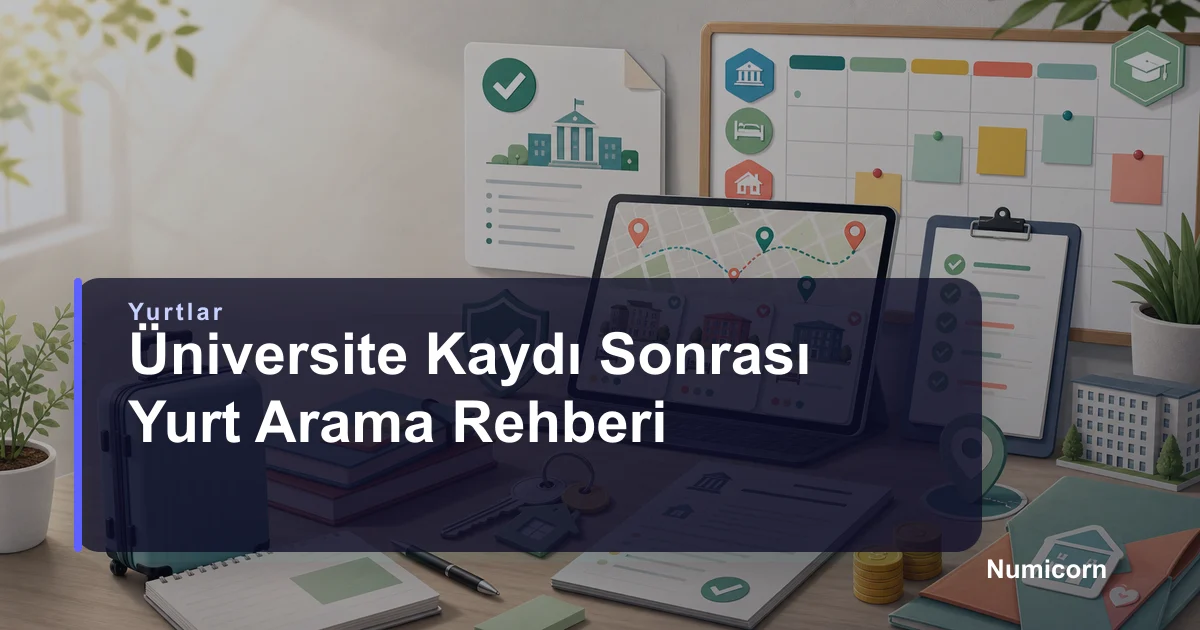 Üniversite kaydı sonrası yurt arama rehberi kapak görseli
