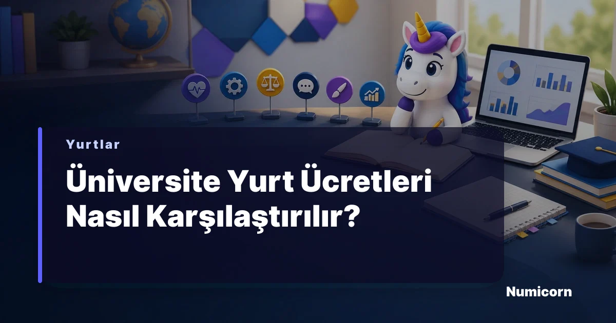Üniversite yurt ücretleri karşılaştırma rehberi