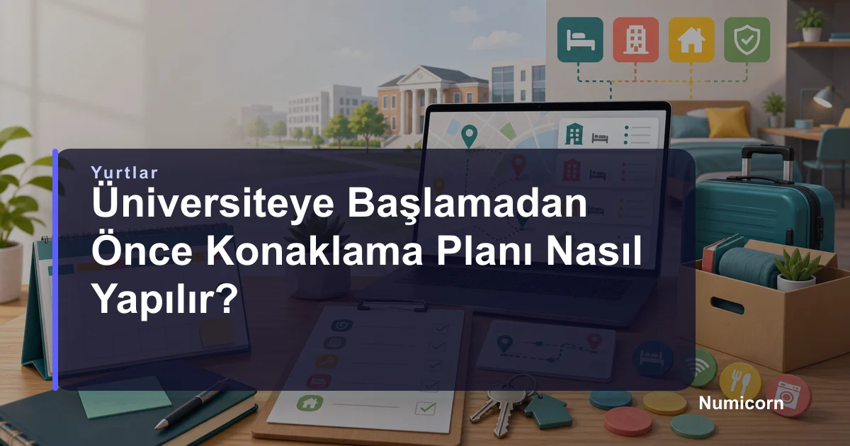 Üniversiteye başlamadan önce konaklama planı nasıl yapılır kapak görseli