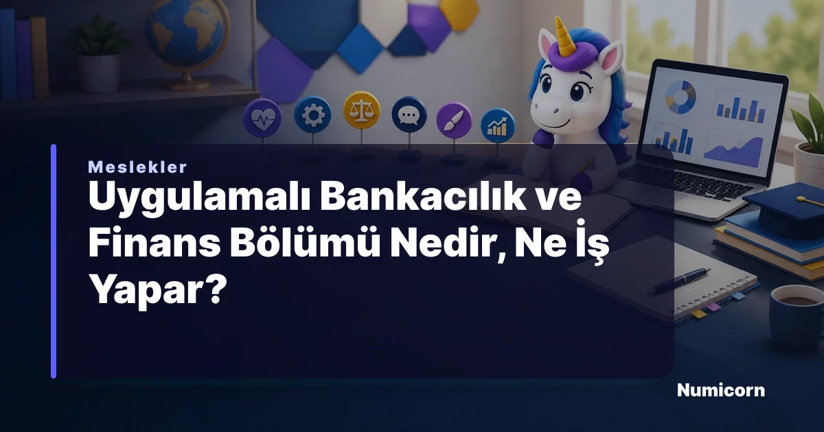 Uygulamalı Bankacılık ve Finans bölümü ve meslek rehberi