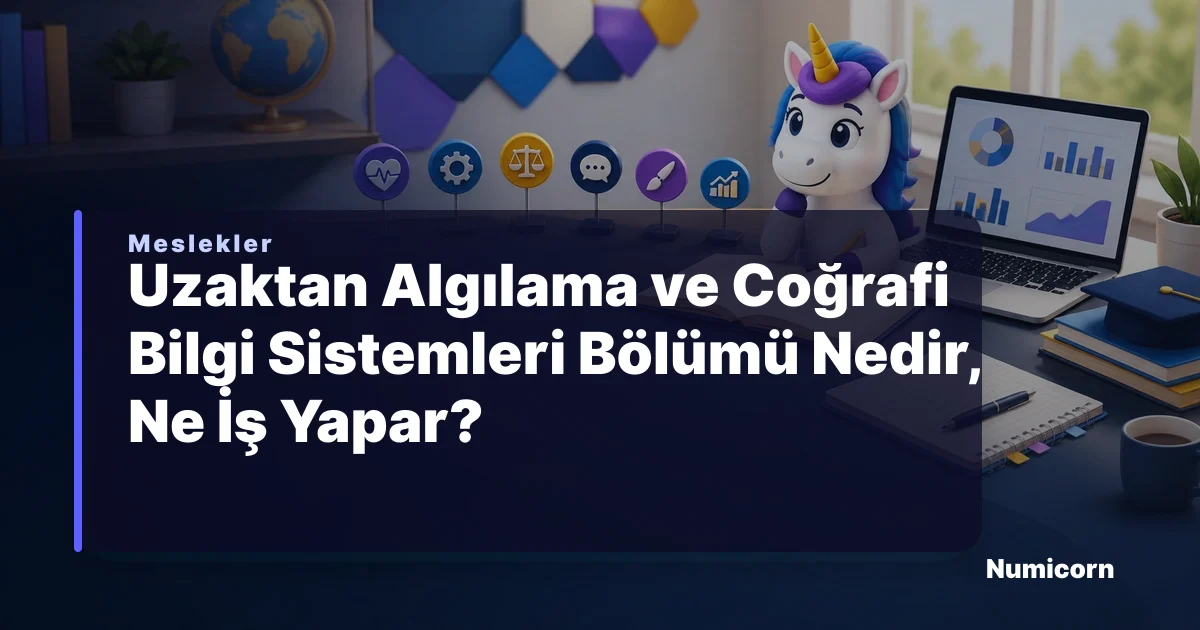 Uzaktan Algılama ve Coğrafi Bilgi Sistemleri bölümü ve meslek rehberi