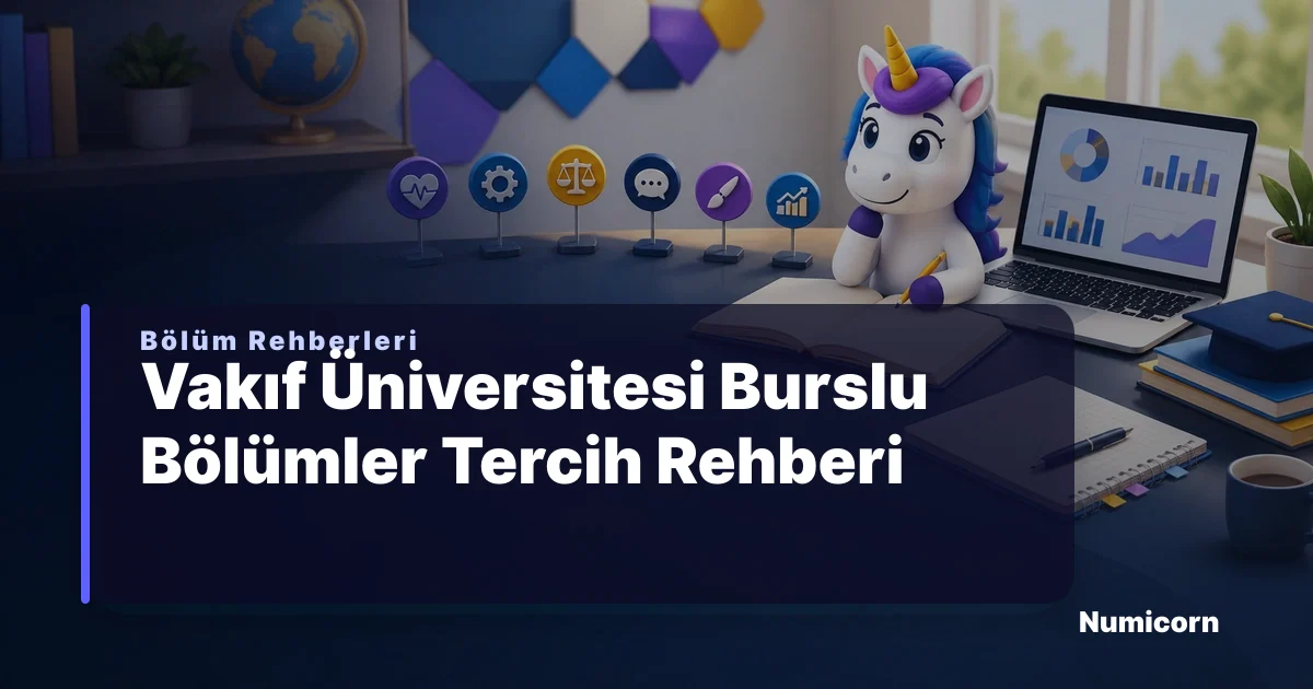 Vakıf üniversitesi burslu bölümler tercih rehberi görseli
