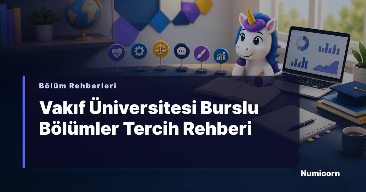 Vakıf üniversitesi burslu bölümler tercih rehberi görseli