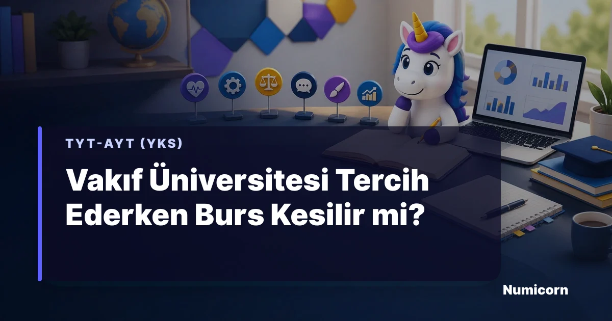 Vakıf üniversitesi burs kesilme koşulları ve tercih rehberi