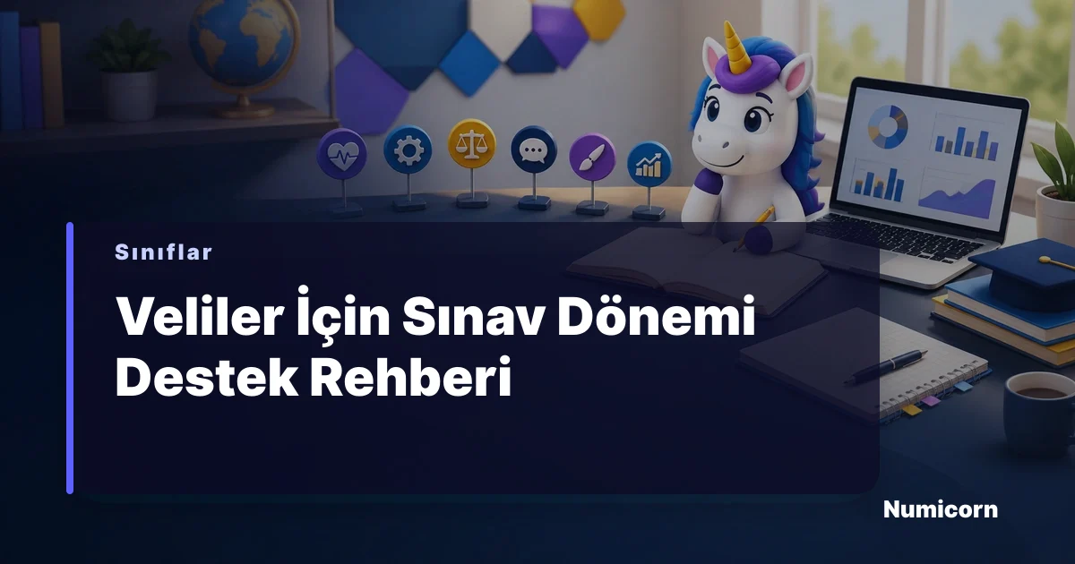 Sınav döneminde öğrenciye destek veren veli