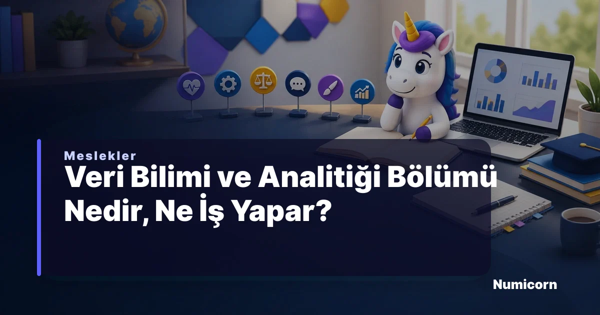 Veri Bilimi ve Analitiği bölümü ve meslek rehberi