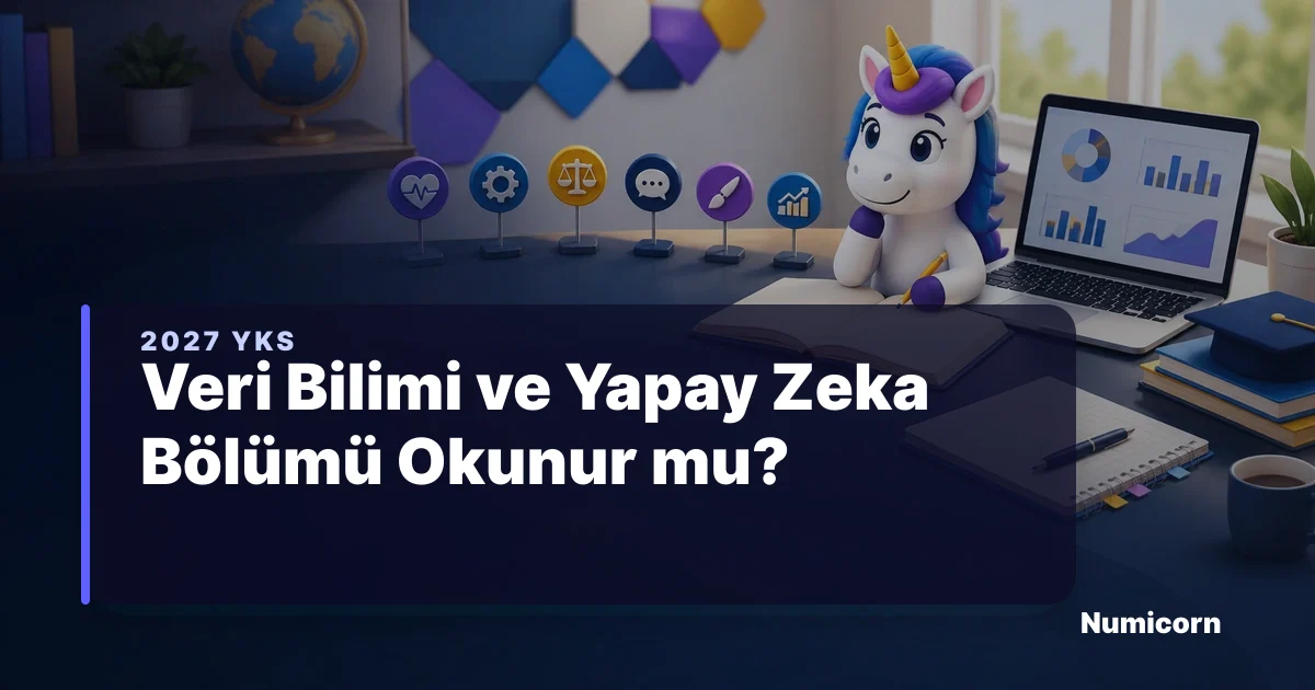 Veri Bilimi ve Yapay Zeka Bölümü okunur mu başlıklı 2027 YKS tercih rehberi kapak görseli