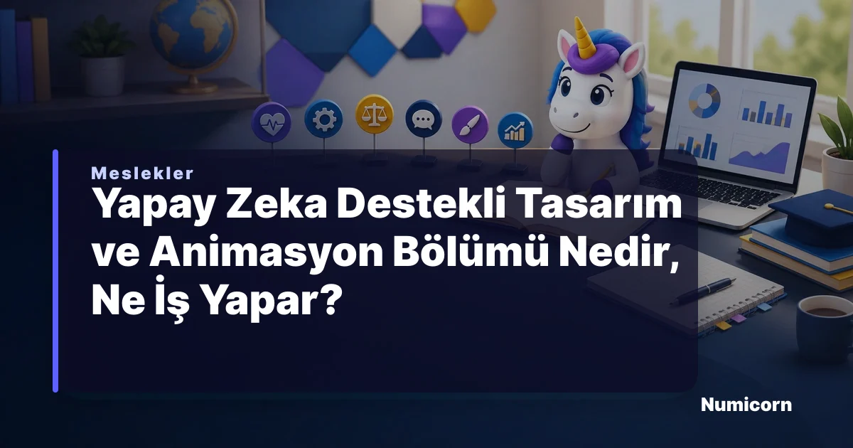 Yapay Zeka Destekli Tasarım ve Animasyon bölümü ve meslek rehberi