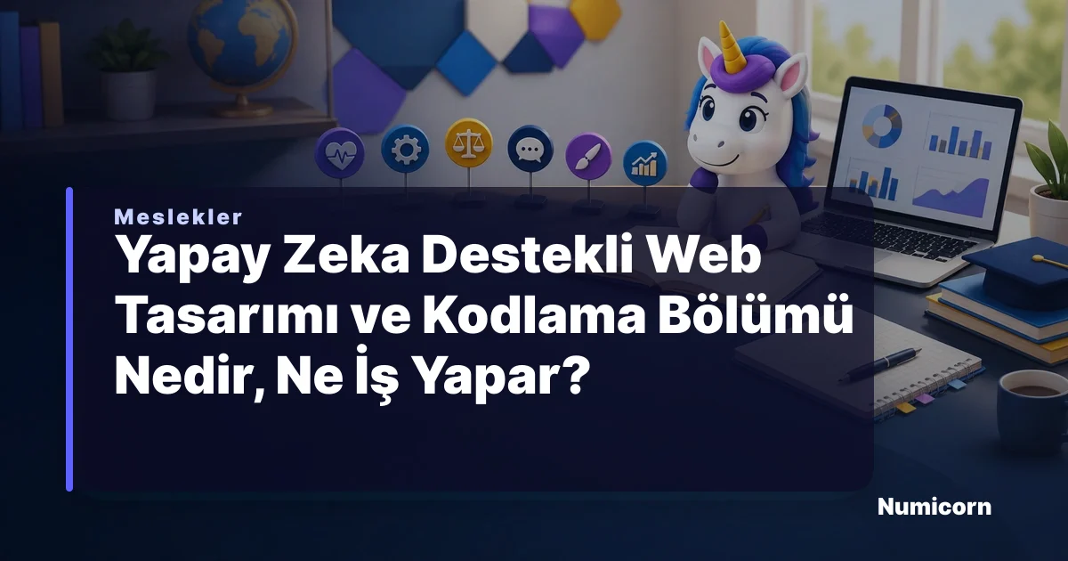 Yapay Zeka Destekli Web Tasarımı ve Kodlama bölümü ve meslek rehberi