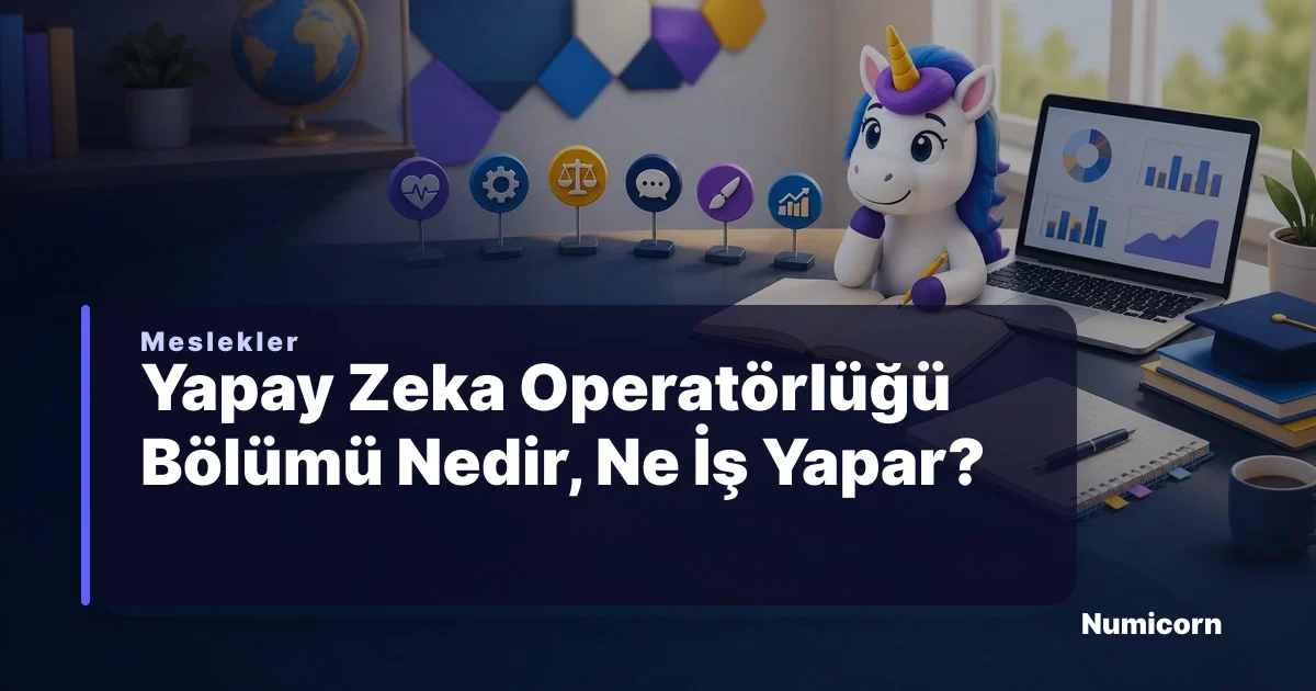 Yapay Zeka Operatörlüğü bölümü ve meslek rehberi