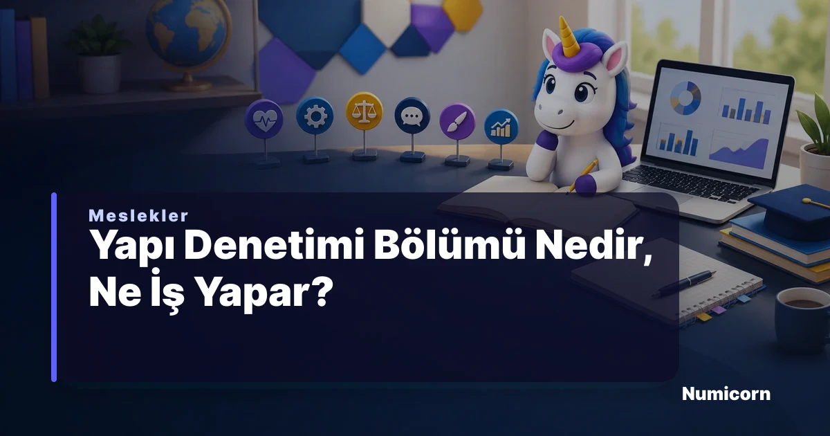 Yapı Denetimi bölümü ve meslek rehberi