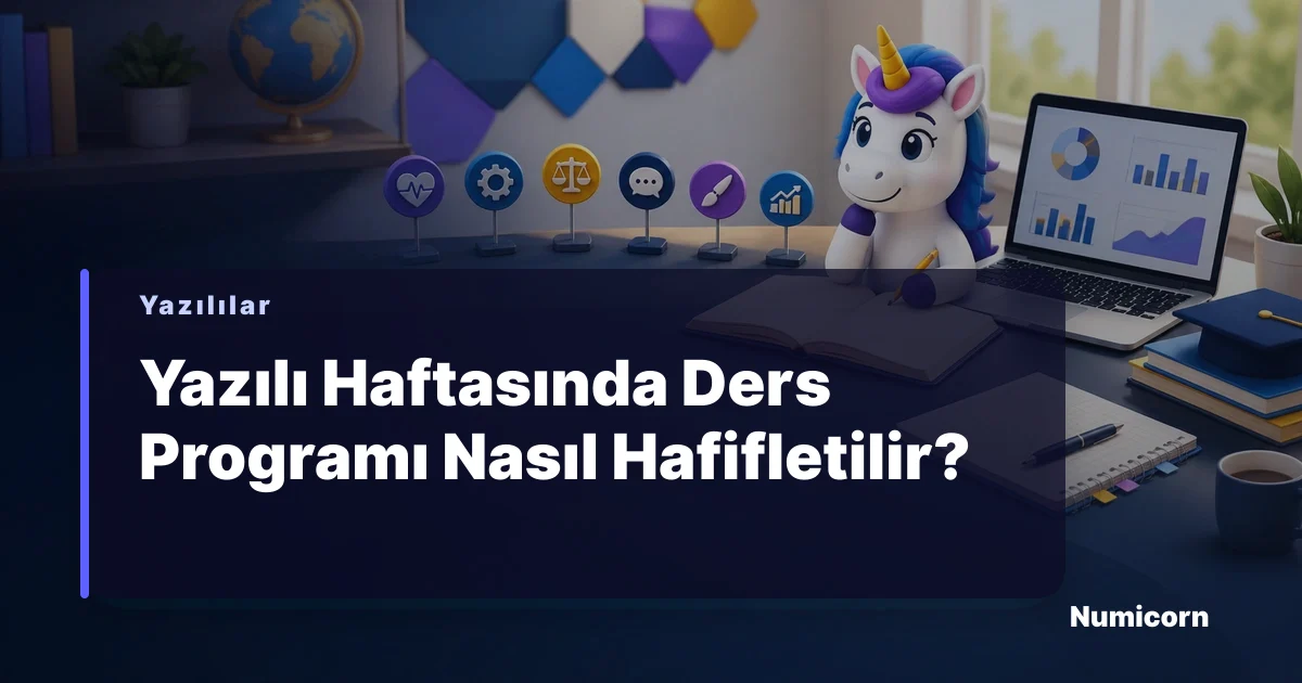 Yazılı haftasında ders programı yönetimi
