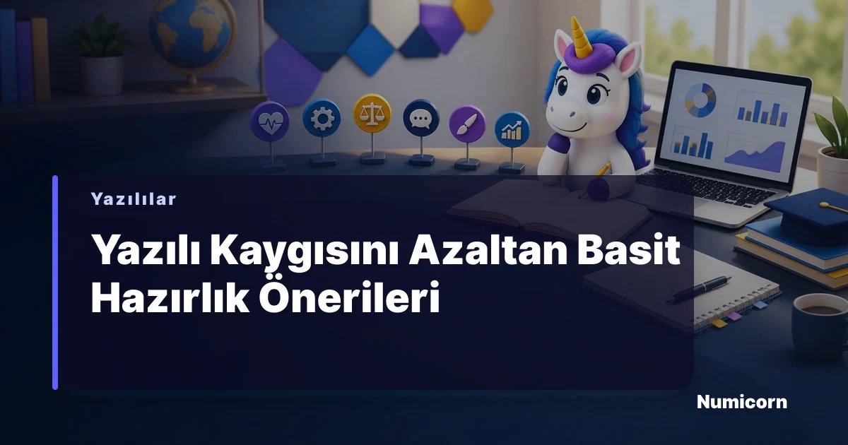 Öğrencinin masasında ders çalışırken rahatlamış bir şekilde gülümsediği sahne