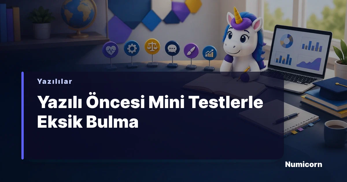 Öğrenci masasında kitaplar ve kağıtlarla çalışırken