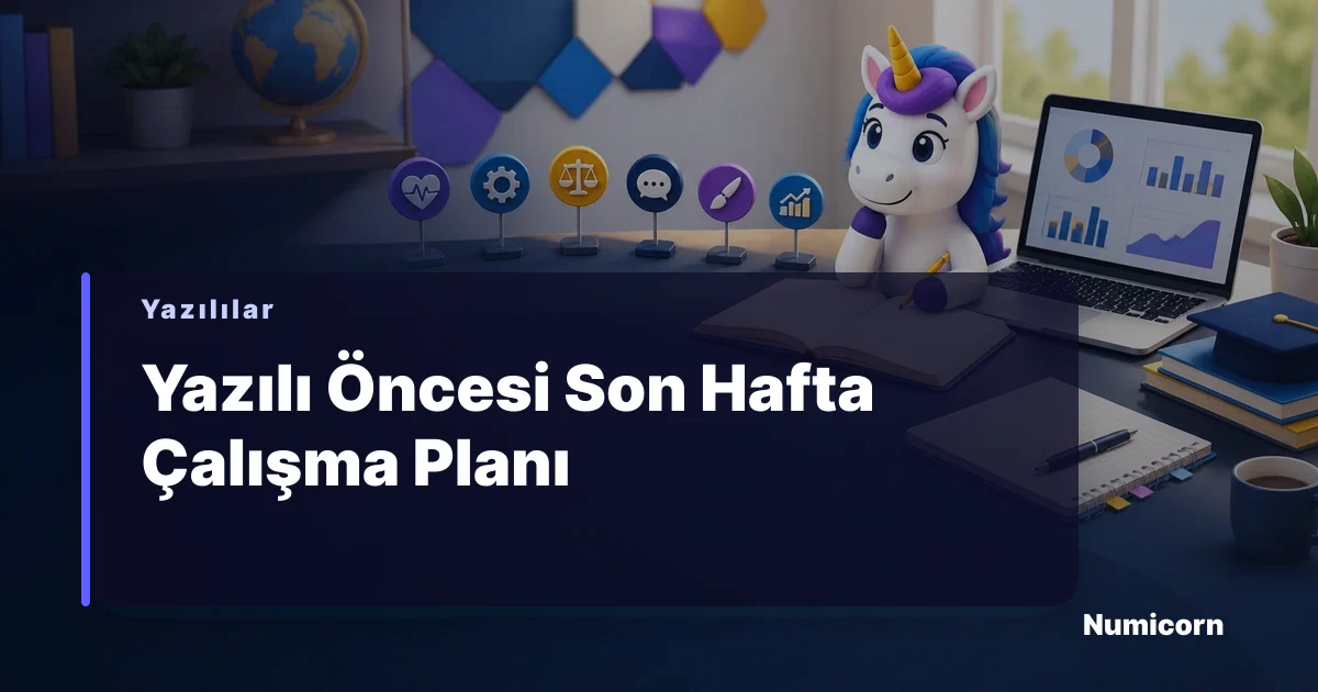 Öğrenci masasında ders çalışırken