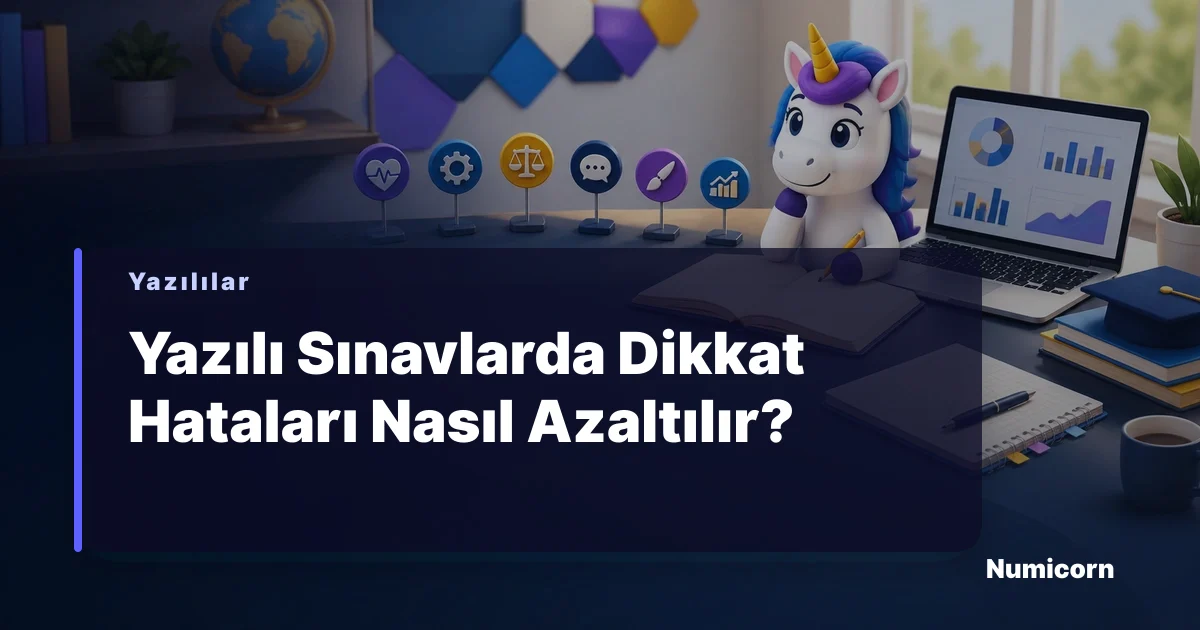 Yazılı sınavlarında dikkat hatalarını azaltma yolları