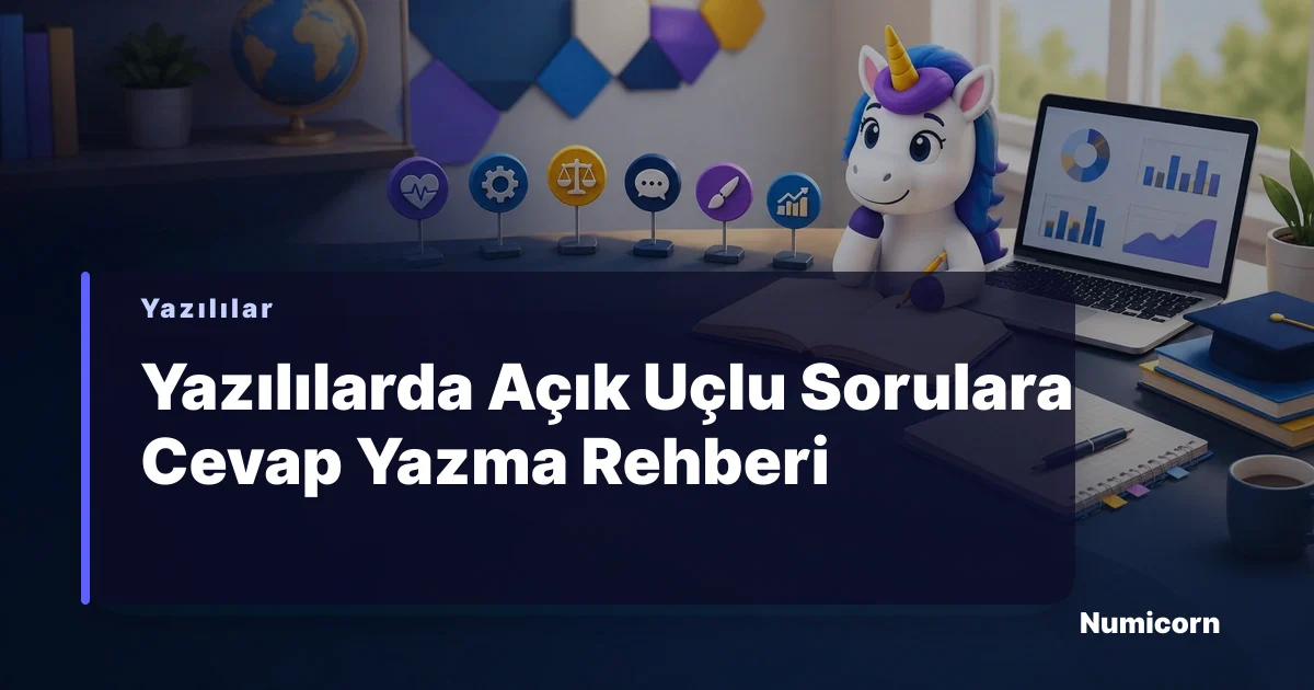 Öğrenci açık uçlu bir sınav sorusunu düşünürken