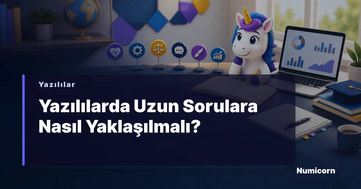 Yazılıda uzun soru çözen öğrenci