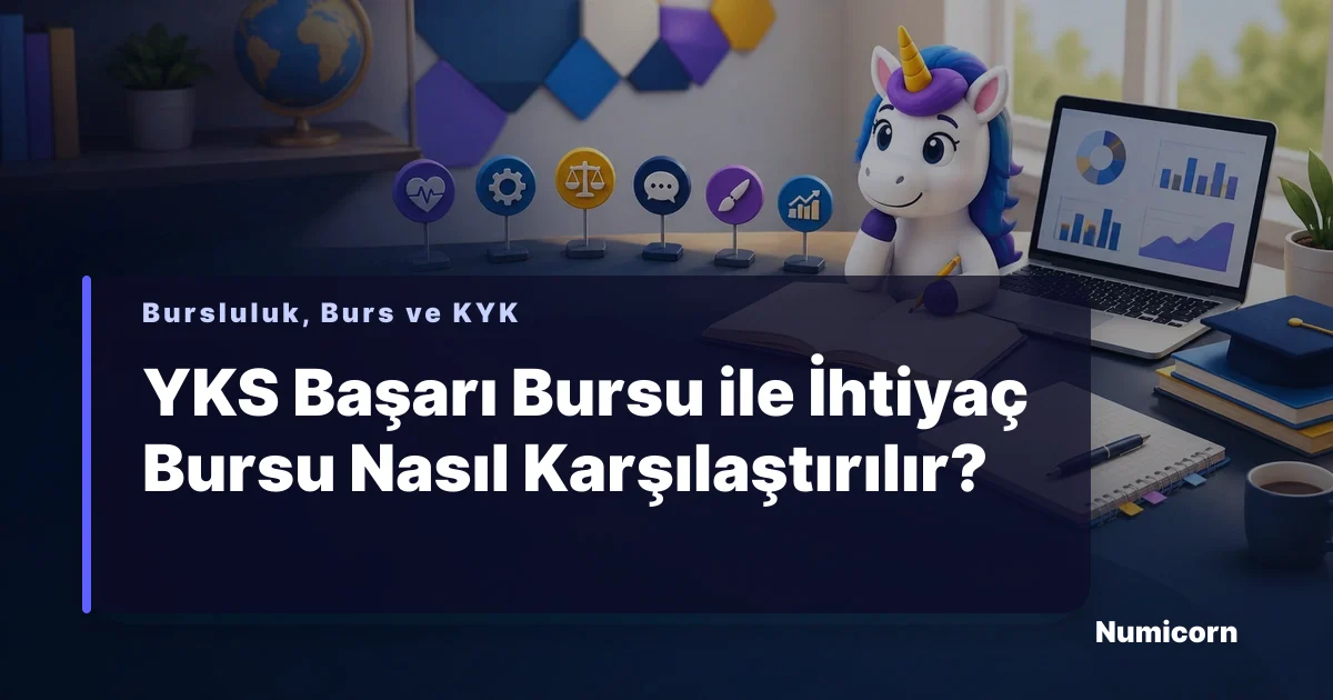 YKS başarı bursu ve ihtiyaç bursu karşılaştırma rehberi görseli