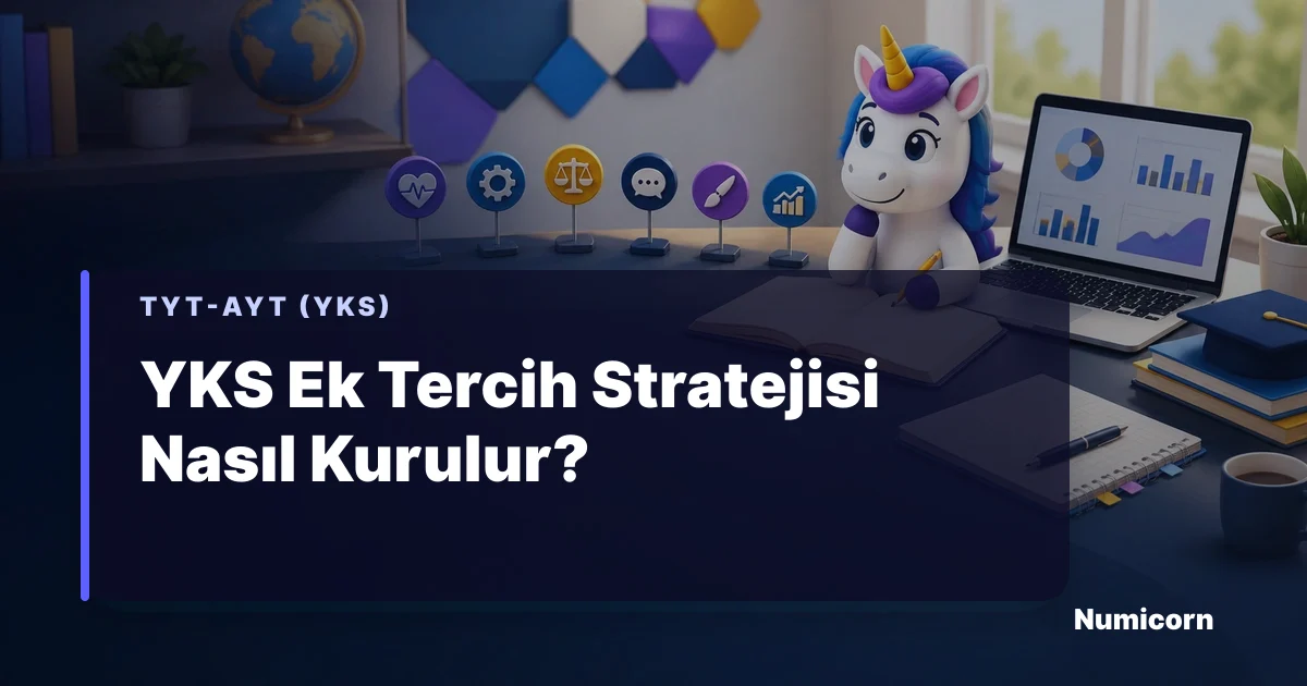 YKS ek tercih stratejisi ve boş kontenjan kontrol tabloları