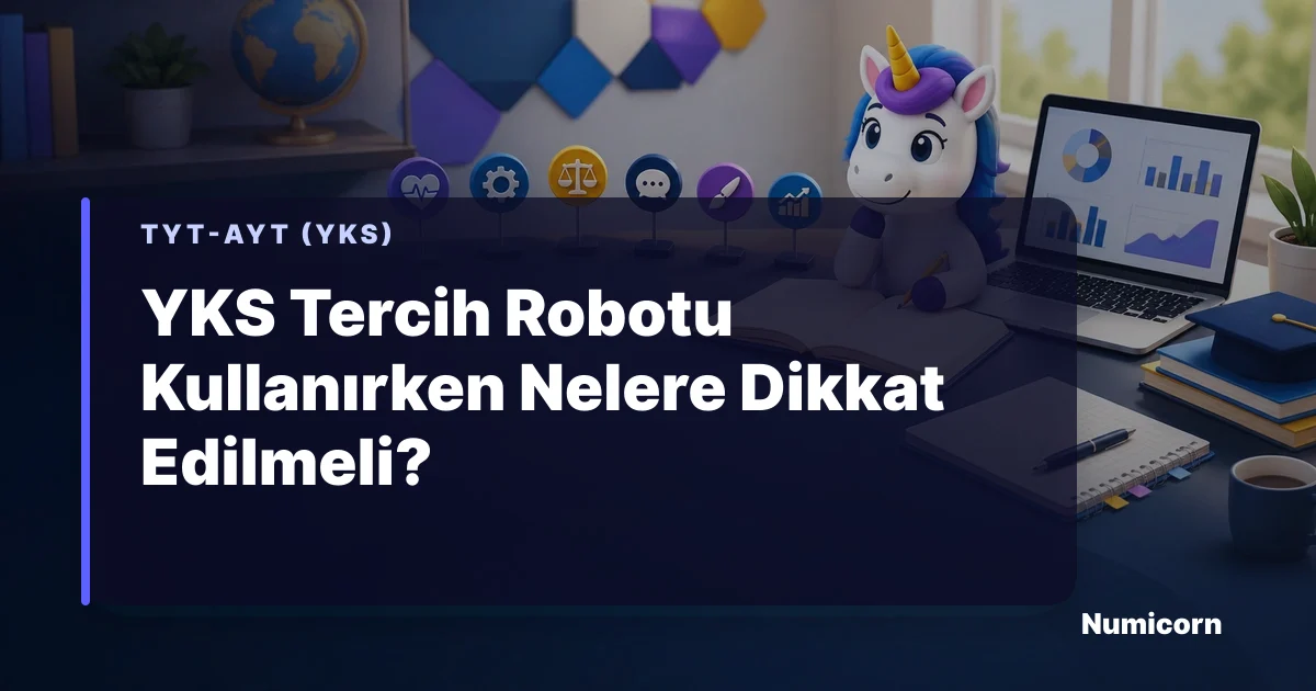 YKS tercih robotu ile üniversite ve bölüm karşılaştırma rehberi