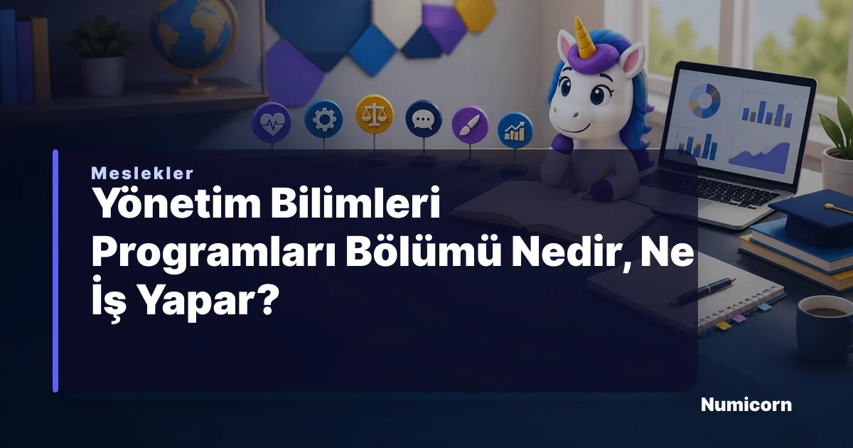 Yönetim Bilimleri Programları bölümü ve meslek rehberi