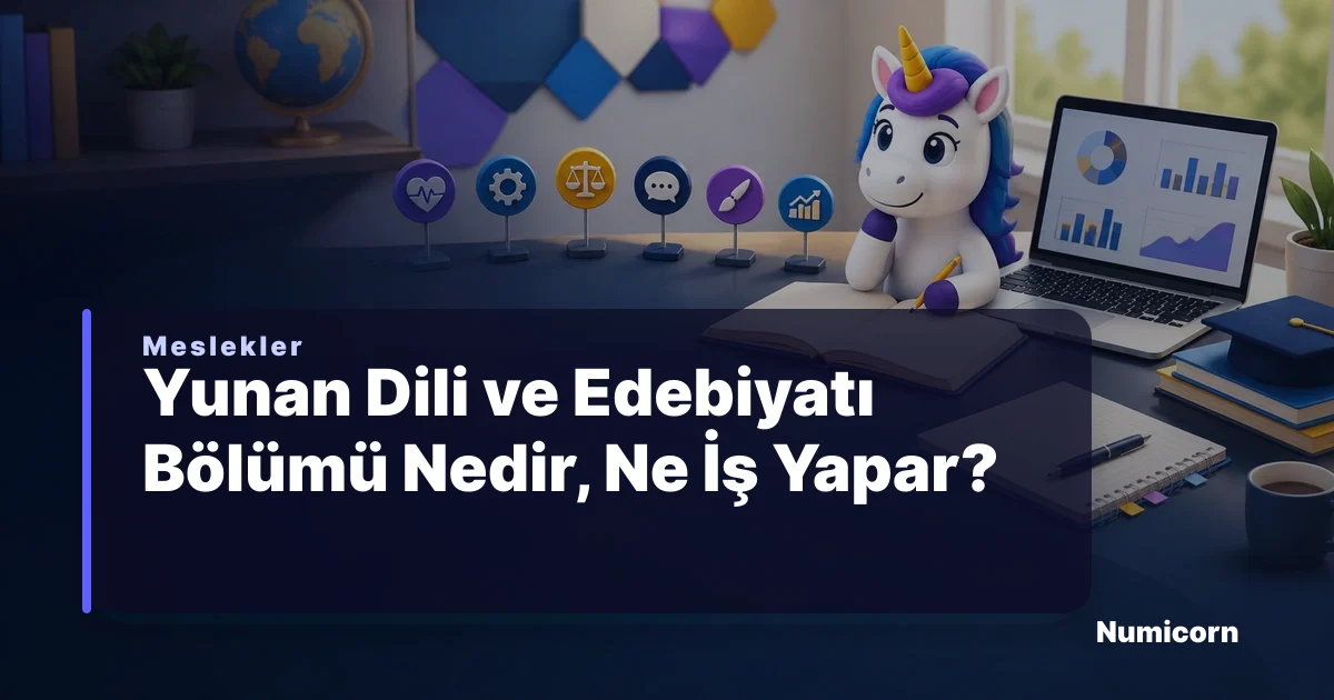 Yunan Dili ve Edebiyatı bölümü ve meslek rehberi