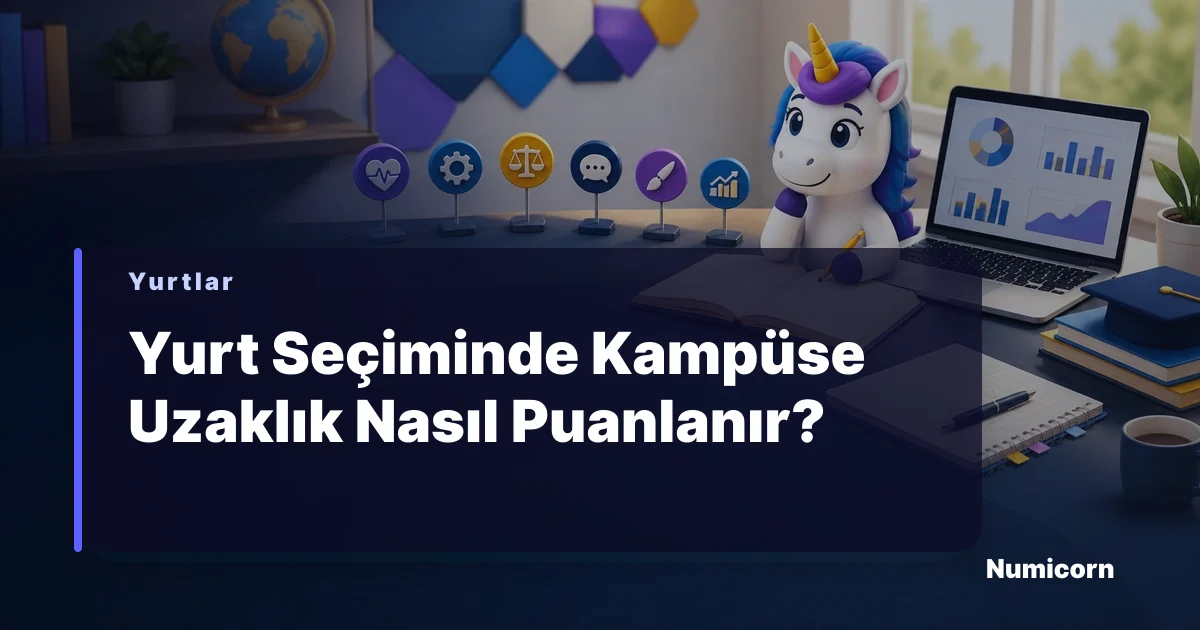 Yurt seçiminde kampüse uzaklığı puanlama rehberi görseli