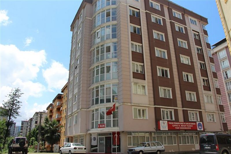 Çayeli-A. Mesut Yılmaz KYK Kız ve Erkek Öğrenci Yurdu dış cephe görseli