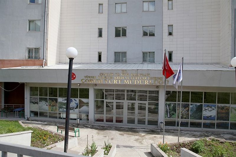 Çoruh KYK Kız Öğrenci Yurdu dış cephe görseli