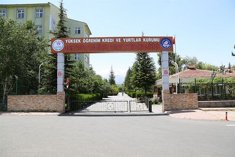 Gevher Nesibe KYK Kız Öğrenci Yurdu dış cephe görseli