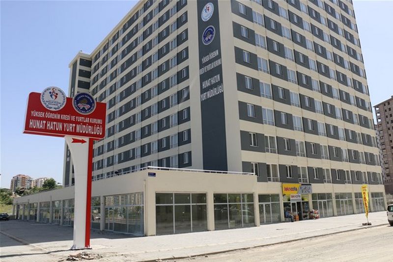 Hunat Hatun KYK Kız Öğrenci Yurdu dış cephe görseli