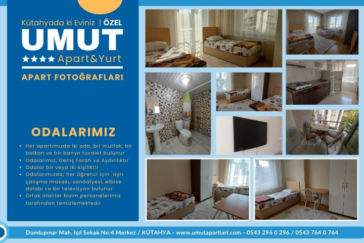 Kütahya Umut Erkek Apart Yurdu yurt görseli