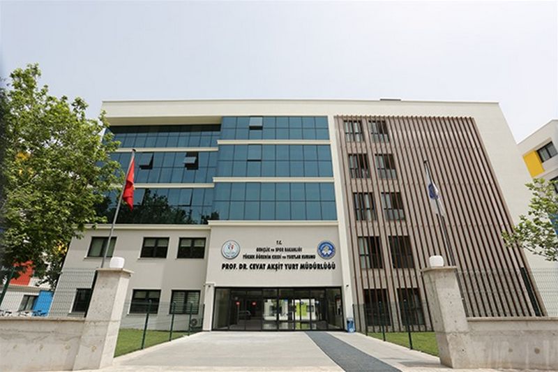 Prof. dr. cevat Akşit KYK Erkek Öğrenci Yurdu dış cephe görseli