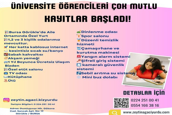 Zeytin Ağacı Kız Öğrenci Yurdu yurt görseli