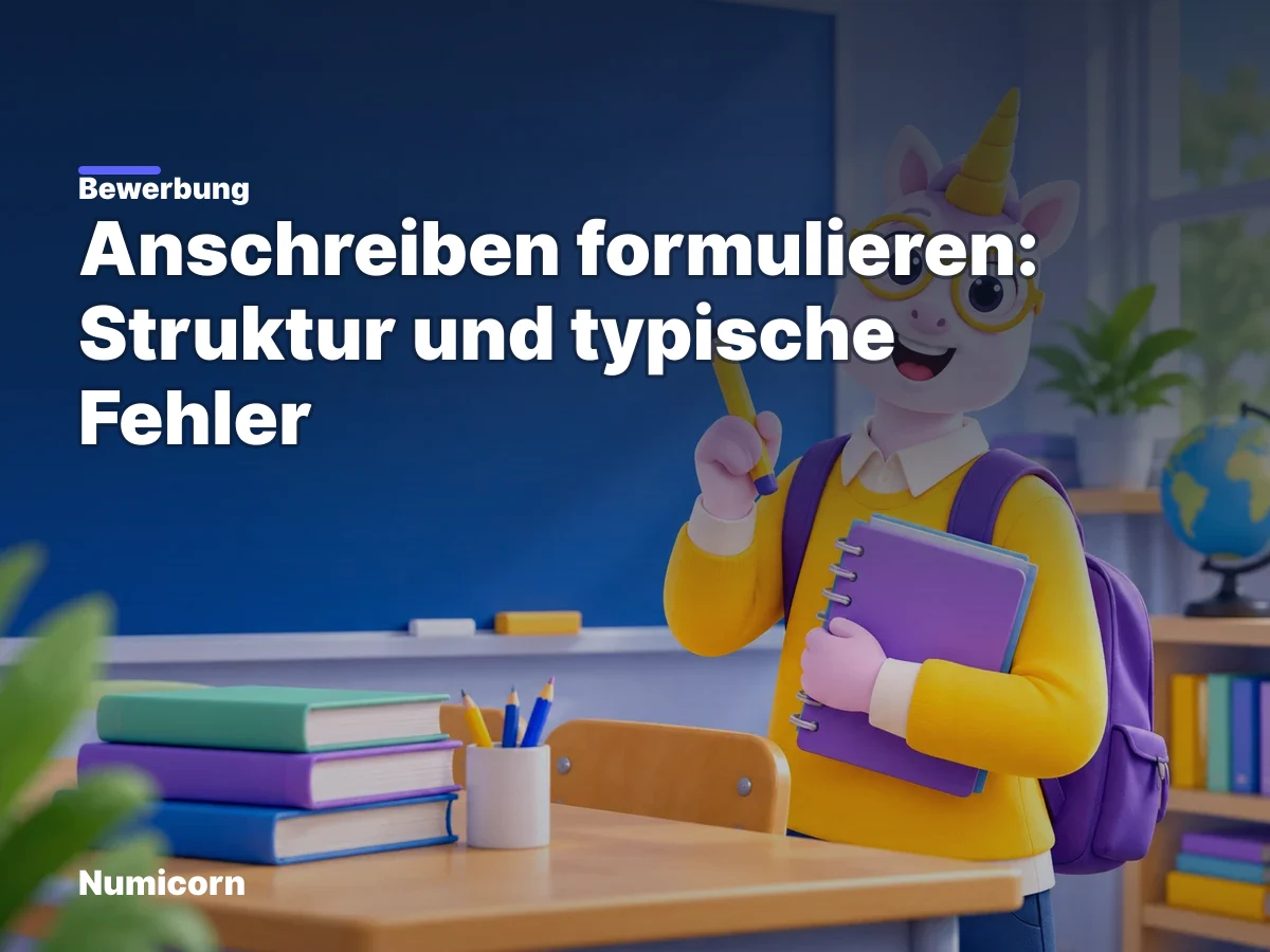 Anschreiben formulieren: Struktur und typische Fehler