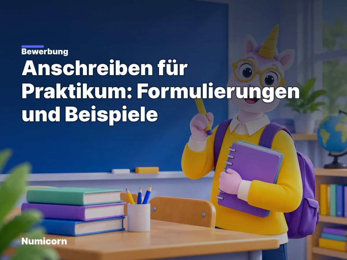 Anschreiben für Praktikum: Formulierungen und Beispiele