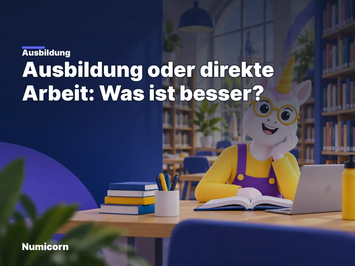 Ausbildung oder direkte Arbeit: Was ist besser?