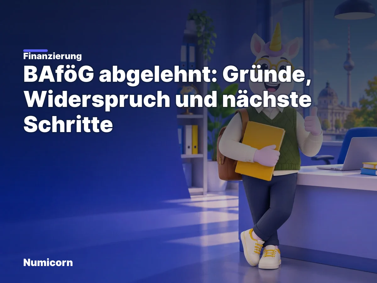 BAföG abgelehnt: Gründe, Widerspruch und nächste Schritte