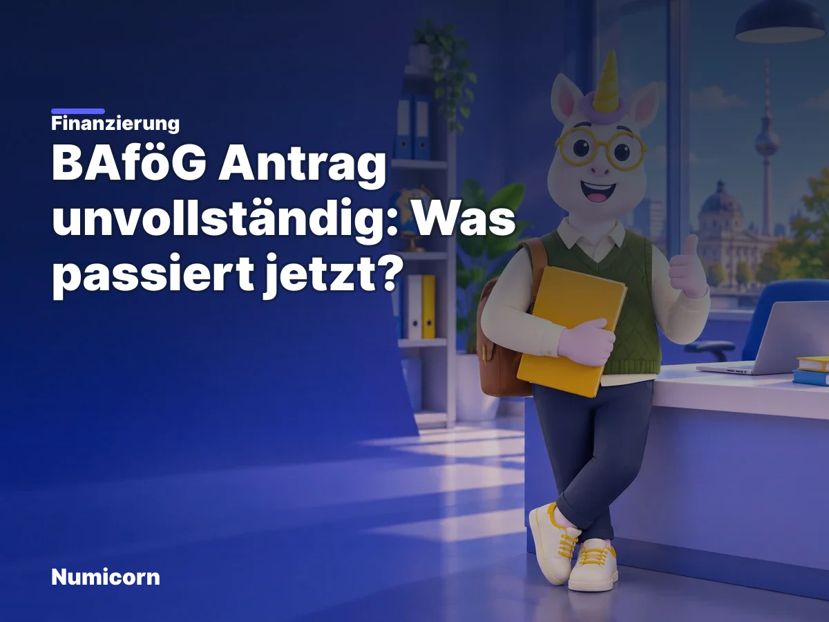 BAföG Antrag unvollständig: Was passiert jetzt?