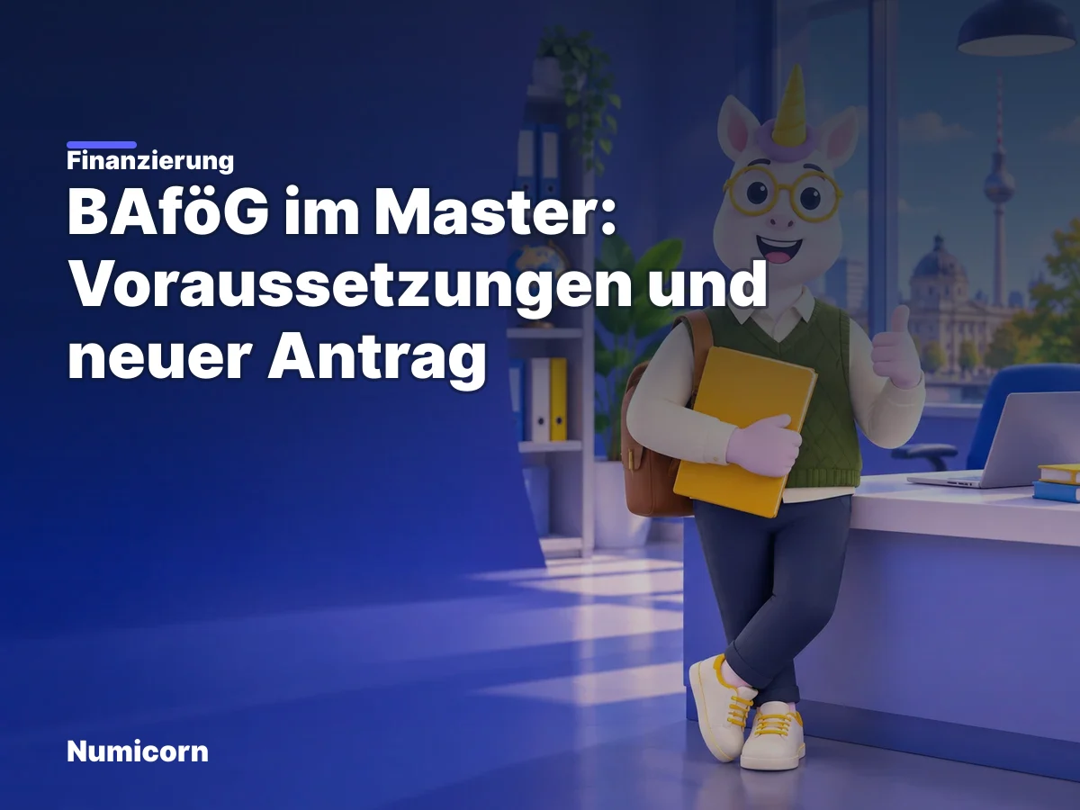 BAföG im Master: Voraussetzungen und neuer Antrag