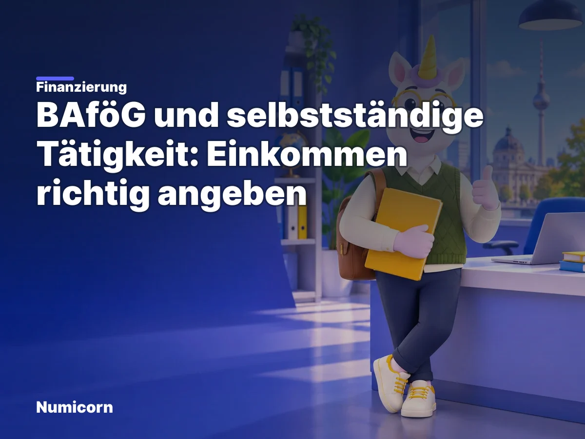 BAföG und selbstständige Tätigkeit: Einkommen richtig angeben
