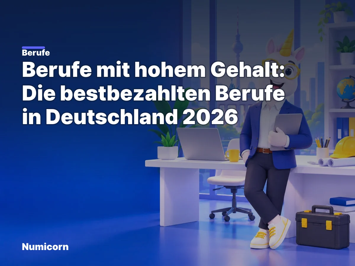 Berufe mit hohem Gehalt: Die bestbezahlten Berufe in Deutschland 2026