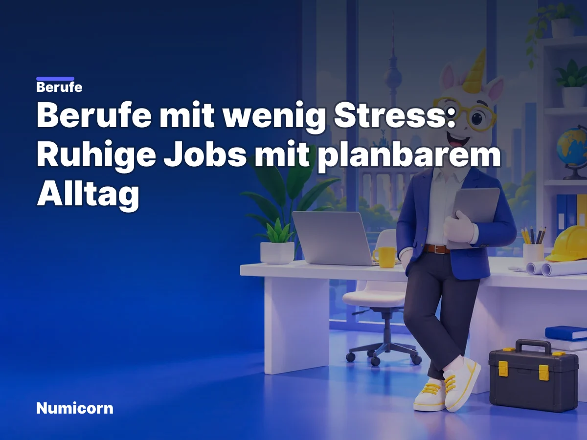 Berufe mit wenig Stress: Ruhige Jobs mit planbarem Alltag