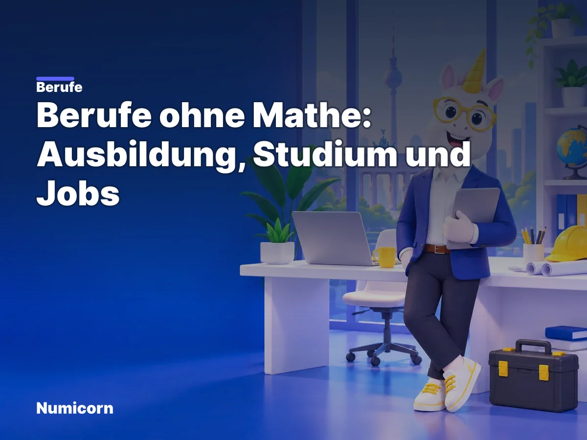 Berufe ohne Mathe: Ausbildung, Studium und Jobs